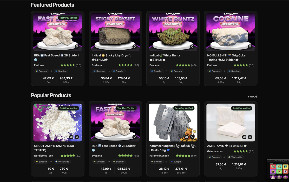 Catharsis Market catalog and categories